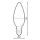 bec LED E14, bec LED 6W, bec led lumanare, bec LED C37, becuri LED economice, becuri LED tip lumanare, led-box.ro
