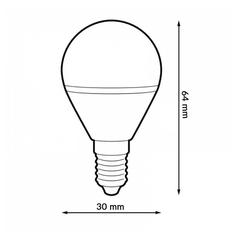 Bec LED E14 G45 7W