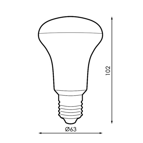 bec led economic, bec led E27 R63, becuri LED 9W, bec led r63, becuri economice, bec led dedeman, led-box.ro