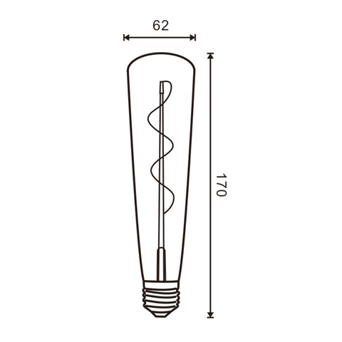 bec led E27, bec led vintage 4W, bec led retro, bec LED E27 lumina calda, bec LED Amber, becuri sticla Amber, becuri LED vintage, becuri decorative, led-box.ro
