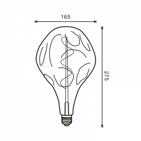 bec led E27, bec led vintage 4W, bec led retro, bec LED E27 lumina calda, bec LED Amber, becuri sticla Amber, becuri LED vintage, becuri decorative, bec led filament spirala, led-box.ro
