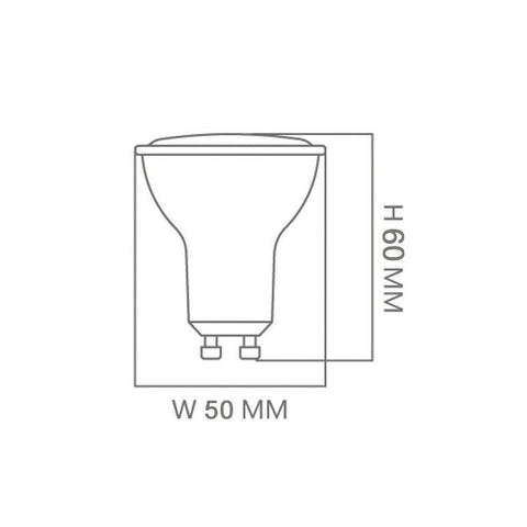 Bec LED Osram spot GU10 10W 1000lm, lumina calda 2700K - led-box.ro