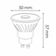 bec LED GU10 8W, spot LED COB Pro 8W, LED GU10 12º, iluminat direcțional LED, spot LED de accent, iluminat vitrine LED, lumina caldă GU10, lumina neutră GU10, bec LED eficient GU10, iluminat comercial GU10, spot LED unghi îngust, LED COB Pro 8W, led-box.ro