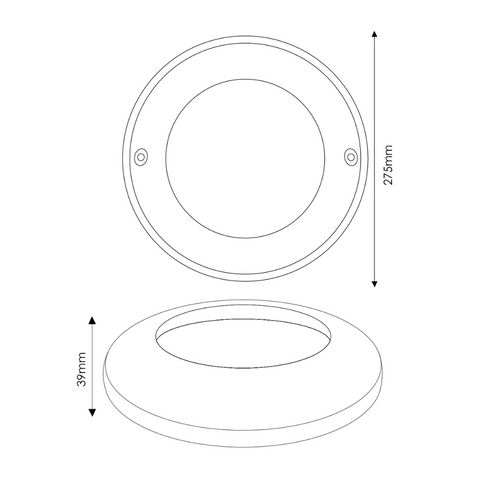 Cadru inox aplicat pentru iluminat piscină cu becuri PAR56, protecție IP68
