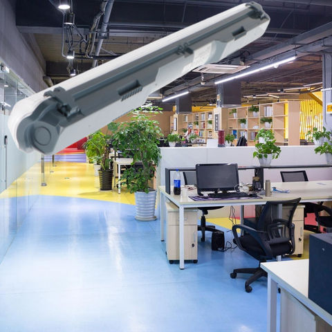 Carcasă LED etanșă 120 cm pentru 2 tuburi led, ideală pentru spații umede sau prăfuite 

