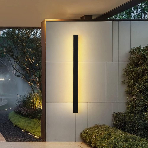 Lampa LED perete fatada, vedere frontala, led-box.ro