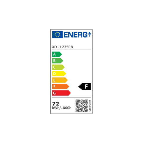 clasa energetica plafoniera led moderna, neagra, 72w