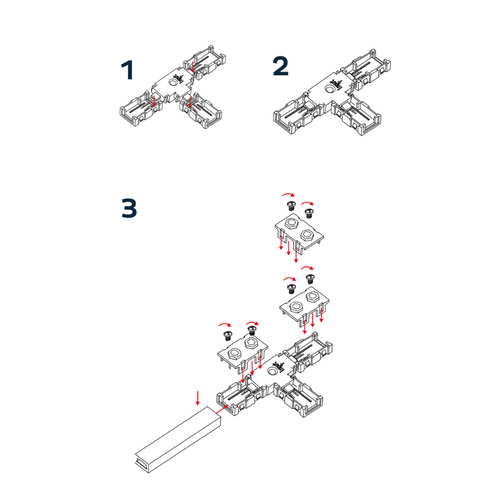 conector cu 2 pini, conector forma t, conector imbinare banda led, accesorii banda led, conector in forma de T, set conectori, conector banda led dedeman, led-box.ro