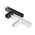 conector tip T sina magnetica, conector imbinare in T, conectori  sina magnetica, conector negru imbinare sina, conector alb imbinare sina, accesorii sine magnetice, led-box.ro