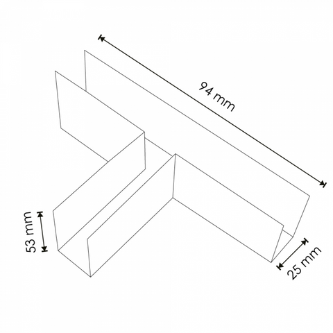 conector imbinare sina, conectori sina magnetica, conector alb T, conector negru T, conectori in forma T sina magnetica, conectori cimbinare sine magnetice, led-box.ro