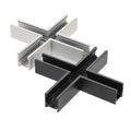 conector tip x sina magnetica, conector imbinare in cruce, conectori  sina magnetica, conector negru imbinare sina, conector alb imbinare sina, accesorii sine magnetice, led-box.ro