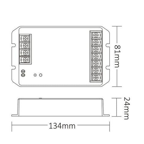 controler banda LED, Controller HR5, Controller miboxer xr5, controler 5in1, controler banda led rgb, controler led rgbw, controller led RGB CCT, controler 30A, led-box.ro