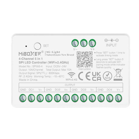 funcționare controler LED MiBoxer cu telecomandă și aplicație WiFi
