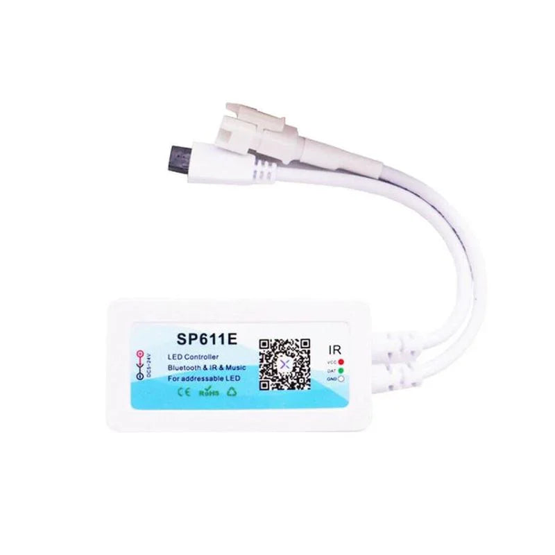 WS2812B RGB LED striscia luminosa pixel Controller SP611E Bluetooth musica APP IR 38 tasti di controllo K USB DC5V-24V  39
