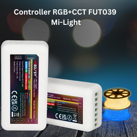 controler smart, controler inteligent, controler MiLight, controler FUT039, controler RGB+CCT, controler banda led multicolora, controler benzi led, controller 12v-24v, led-box.ro