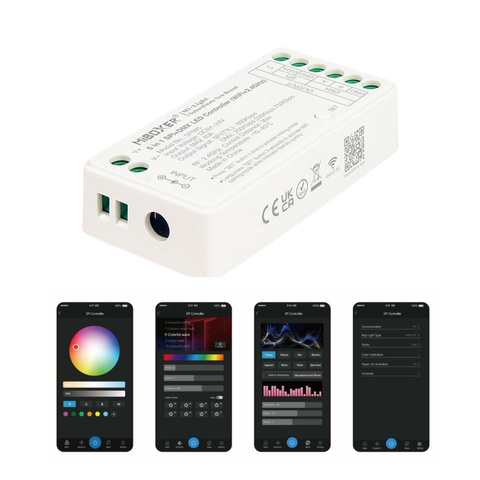 Controler digital pentru benzi LED Magic Pixel, cu conexiune RF 2.4GHz și WiFi
