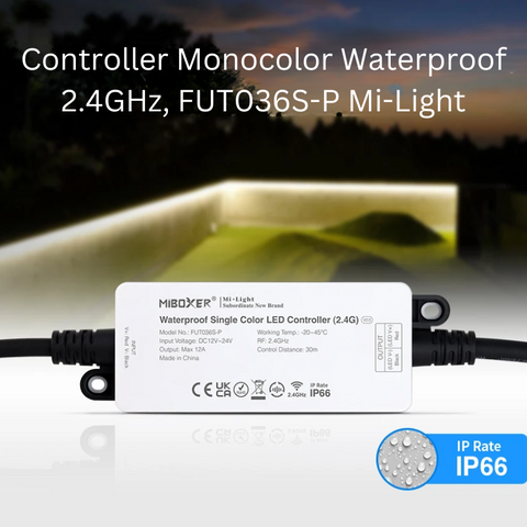controler led, controler miboxer, controler milight, controler mono, controler banda led mono, controler waterproof, controler IP66, controler FUT036S-led-box.ro