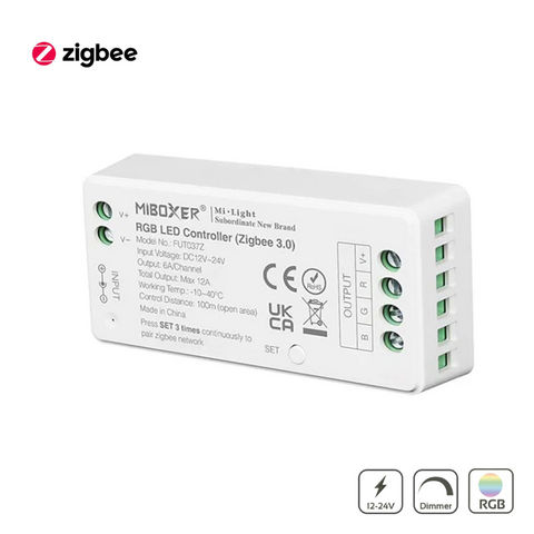 controller RGB, Controller ZigBee, controller MiBoxer, MiLight, FUT037Z, controler banda led, banda led RGB, led-box.ro