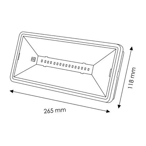 Lampă de urgență pentru montaj pe suprafață, lumină rece 6500K led-box.ro


