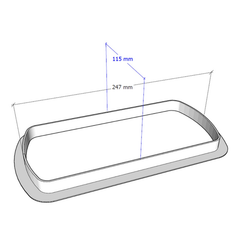 dimensiuni corp de iluminat led de urgenta 4w, 247mm, led-box.ro