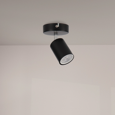 corp iluminat direcționabil tavan negru