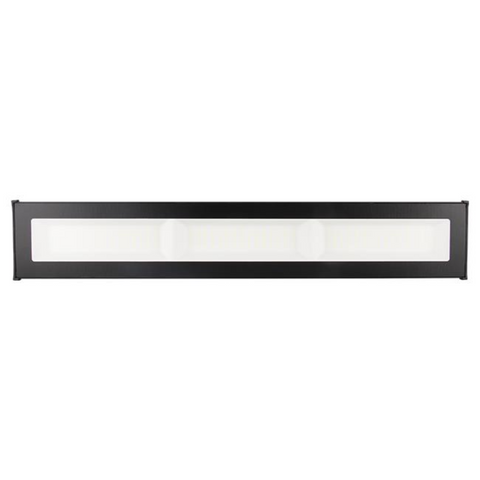 Corp de iluminat High Bay LED pentru hale și depozite, vedere din spate cu sistem de prindere prin suspendare
