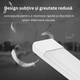 lampa led liniara cu design subtire si greutateredusa pentru spatii interioare