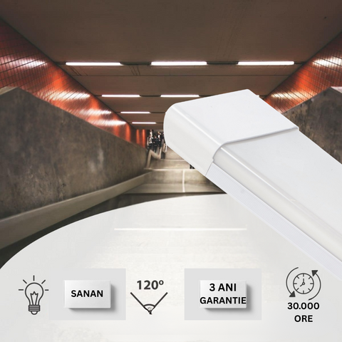 corp led sanan slim cu 3 ani garantie 90w 1200mm led-box.ro