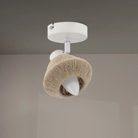 Iluminat rustic modern cu aplica din sfoară