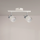 Lampă de tavan modernă 2xGU10, metal alb, design minimalist