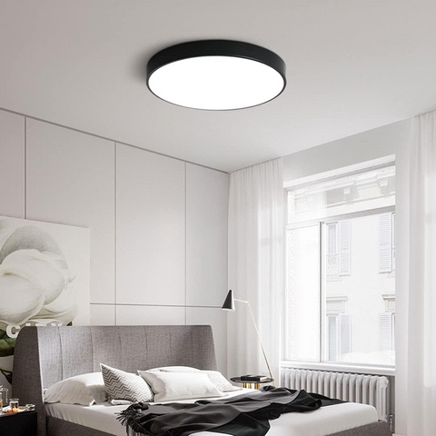 Plafonieră LED slim rotundă 32W CCT cu carcasă albă elegantă