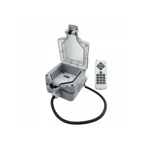 Cutie de control cu receptor 433 MHz și funcție dimming, IP68.
