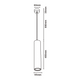 dimensiune pendul pe cablu, lungime 400m, baza 60mm