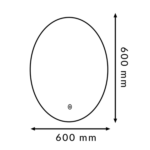 Oglindă LED Rocio cu consum redus 15W