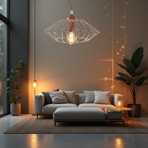 Lampa Kandang cu bec filament vizibil stil decorativ