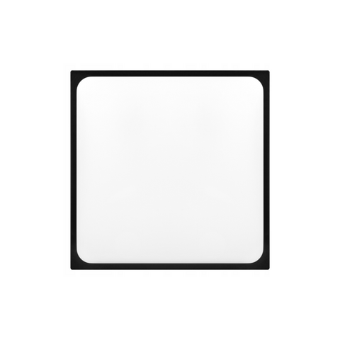 Plafonieră LED 18W pătrată design modern negru pentru baie
