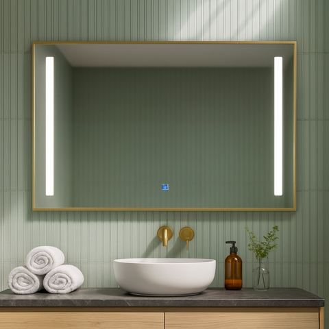 Oglindă iluminată 100×70 cm cu lumină frontală 3CCT