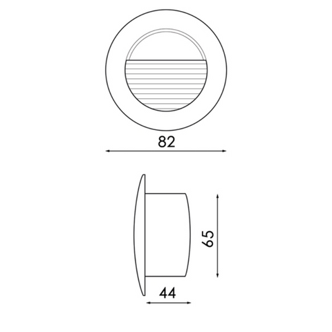Spot rotund incastrabil dimensiune 82x44x65mm, led-box.ro