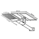 lampa cu panou solar, dimensiuni lampa 487x210, panou solar 390x360mm, led-box.ro