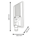 Lampa solara iluminat public, 660x332mm, led-box.ro