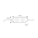 Dimensiuni Modul LED Samsung 1W, alimentare 12V, led-box.ro