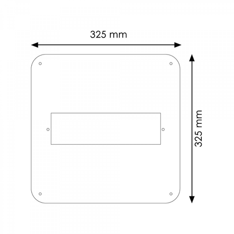 Placă de montaj aluminiu pentru un singur felinar