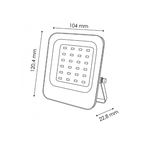 proiector cu telecomanda, proiector cu senzor si telecomanda, proiector exterior 20w, proiector lumina rece, proiector IP65, proiector cu telecomanda exterior, proiector lumina rece - led-box.ro