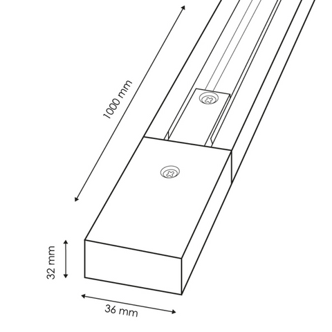 dimensiunisina monofazica cu lungime de 1 metru, led-box.ro