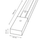 desen grafic sina monofazica, 42x29x2000mm, led-box.ro