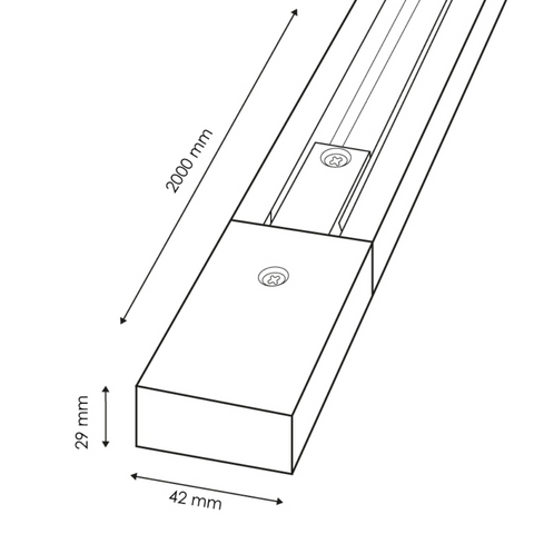 desen grafic sina monofazica, 42x29x2000mm, led-box.ro