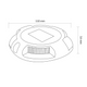 spot led cu incarcare solara, dimensiuni 110x16mm, led-box.ro