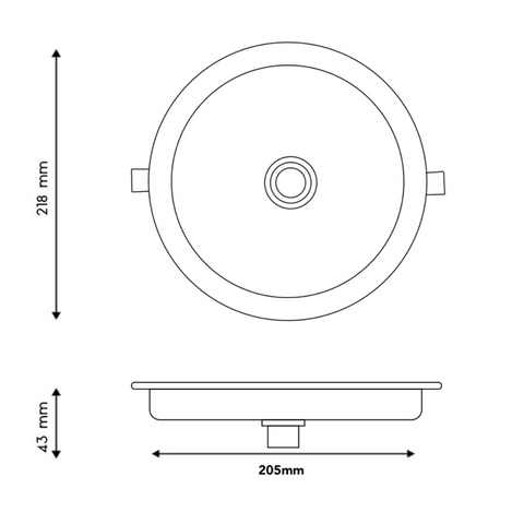 spot led cu senzor de miscare diametru 128mm, montaj incastrat, led-box.ro