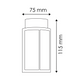 desen tehnic suport spot piscina 75x115mm