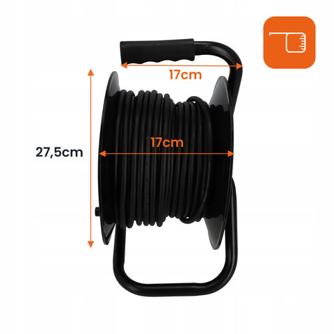 Prelungitor pe tambur 30m - cablu 3x2,5mm2 infasurat pe tambur